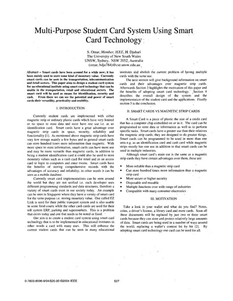 ieee paper on smart card technology|Smart card technology with case studies .